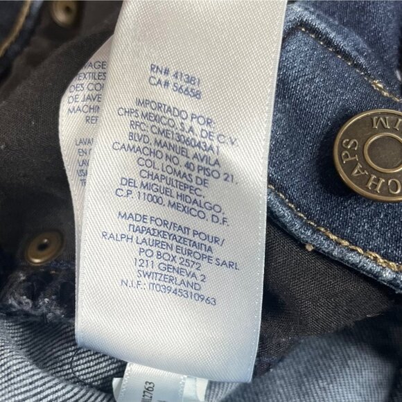 Chaps Jeans Madden Straight Womens 10 Dark Wash - Picture 11 of 11